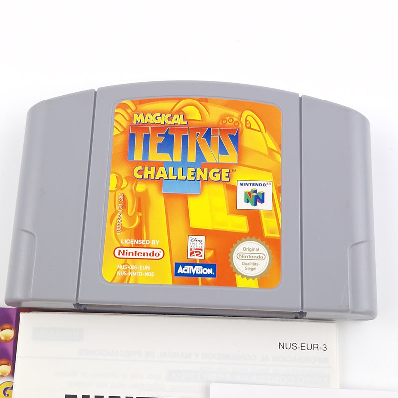Nintendo 64 Spiel : Magical Tetris Challenge - Modul OVP Anleitung cib / N64 PAL