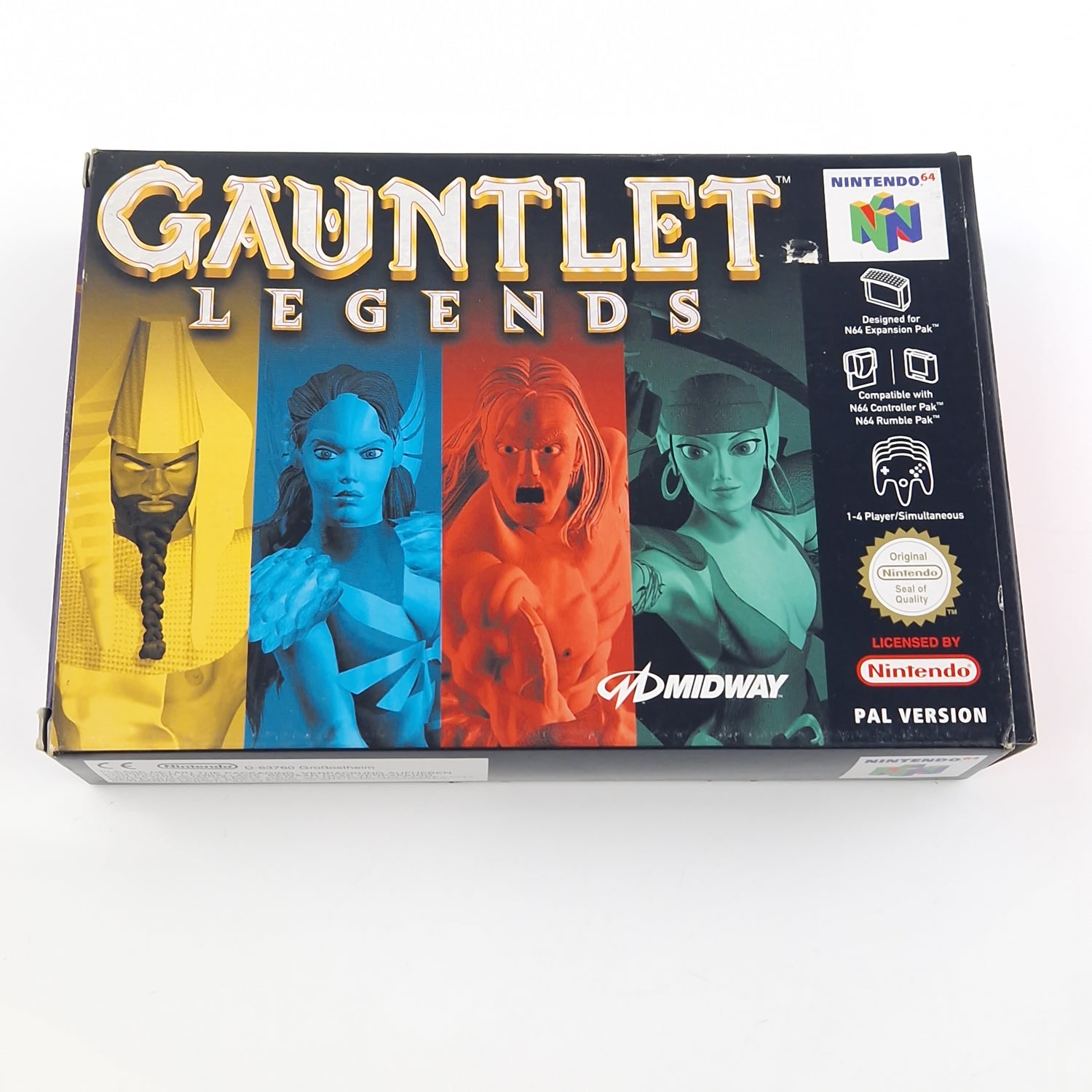 Nintendo 64 Spiel : Gauntlet Legends - Modul OVP Anleitung cib / N64 PAL EUU
