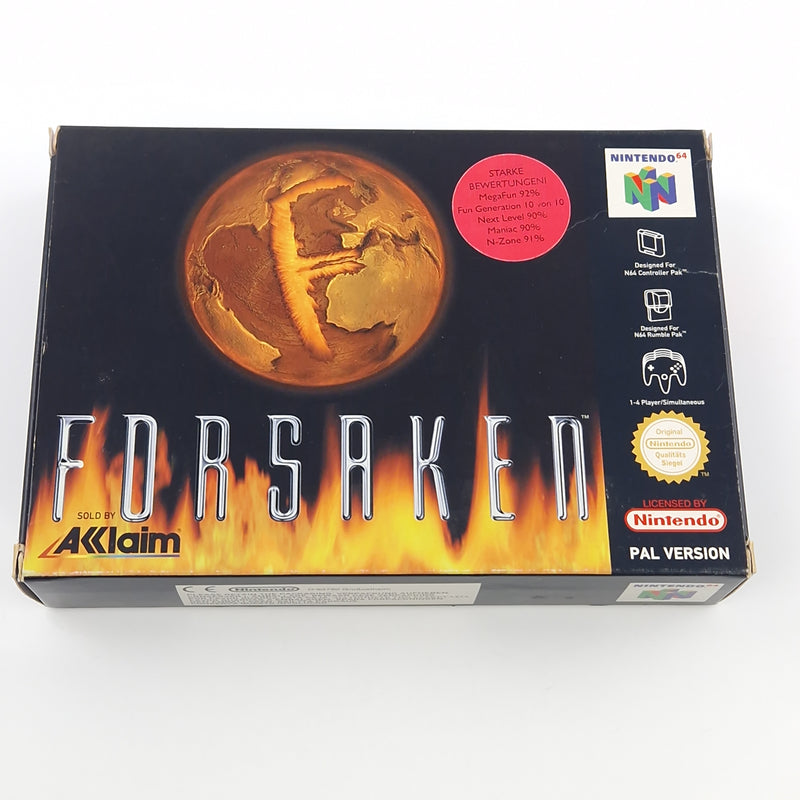 Nintendo 64 Spiel : Forsaken - N64 Modul Anleitung OVP cib / PAL NOE