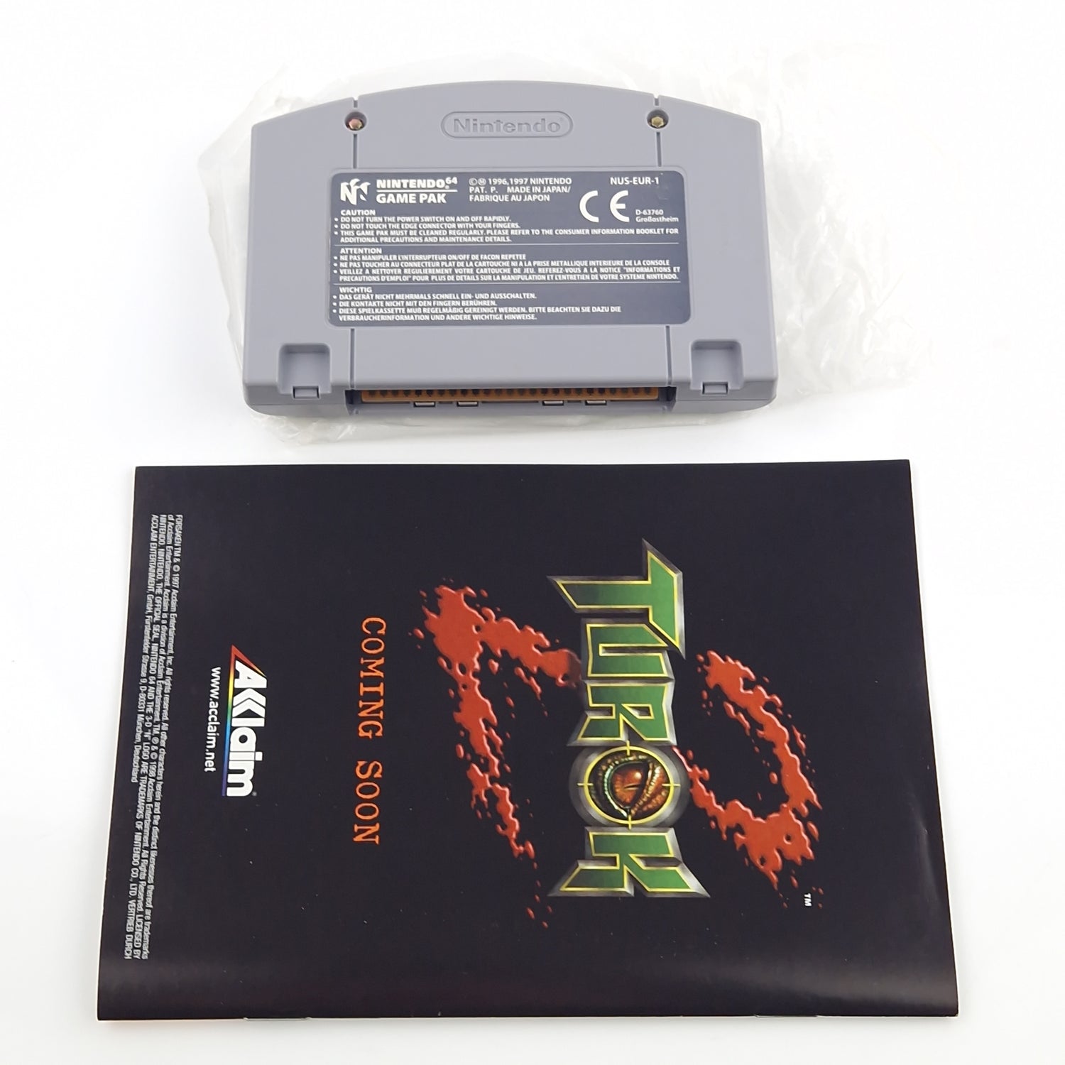 Nintendo 64 Spiel : Forsaken - N64 Modul Anleitung OVP cib / PAL NOE