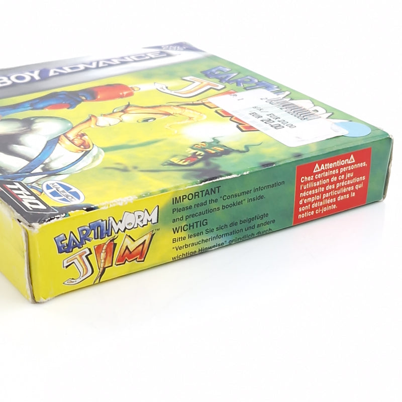 Nintendo Game Boy Advance Spiel : Earthworm Jim - Modul Anleitung OVP / GBA PAL