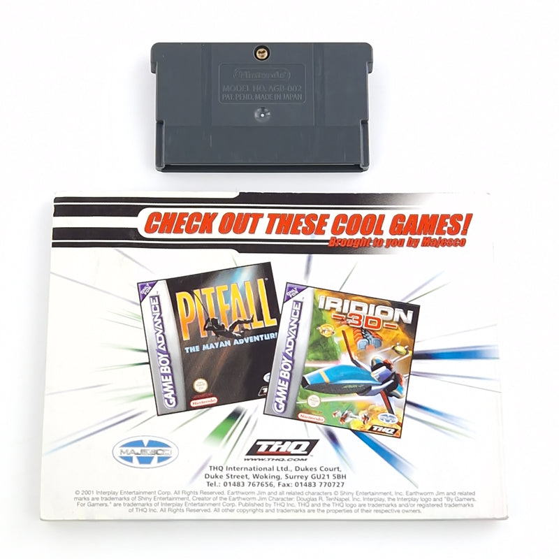 Nintendo Game Boy Advance Spiel : Earthworm Jim - Modul Anleitung OVP / GBA PAL