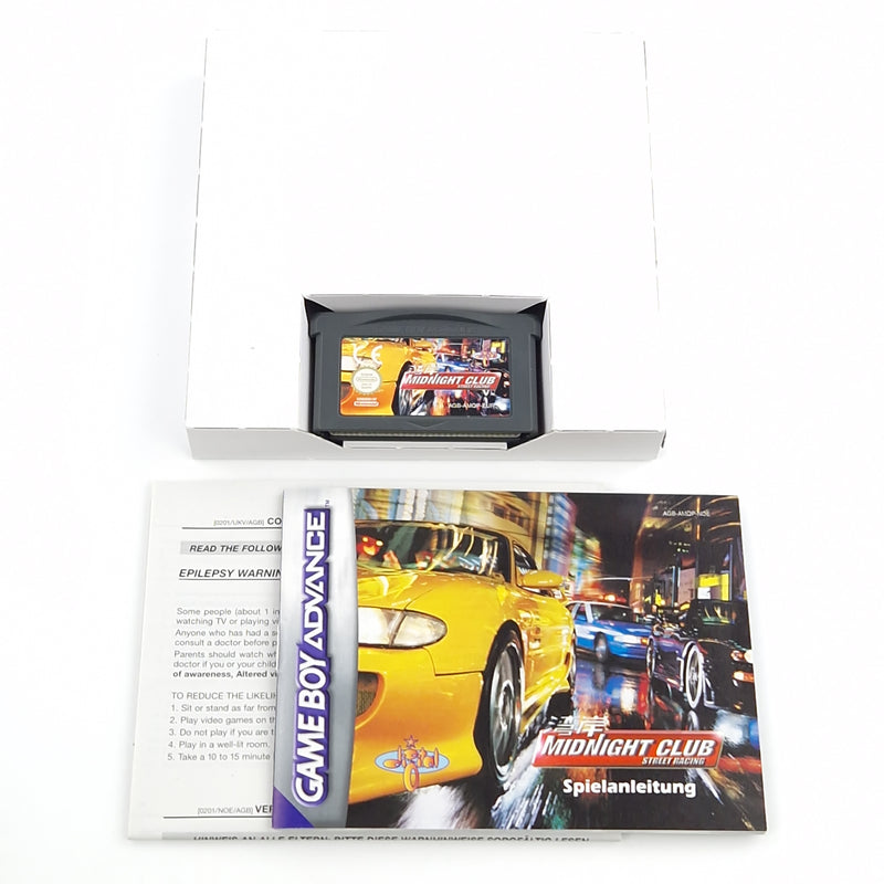 Nintendo Game Boy Advance Spiel : Midnight Club - Modul Anleitung OVP / GBA PAL