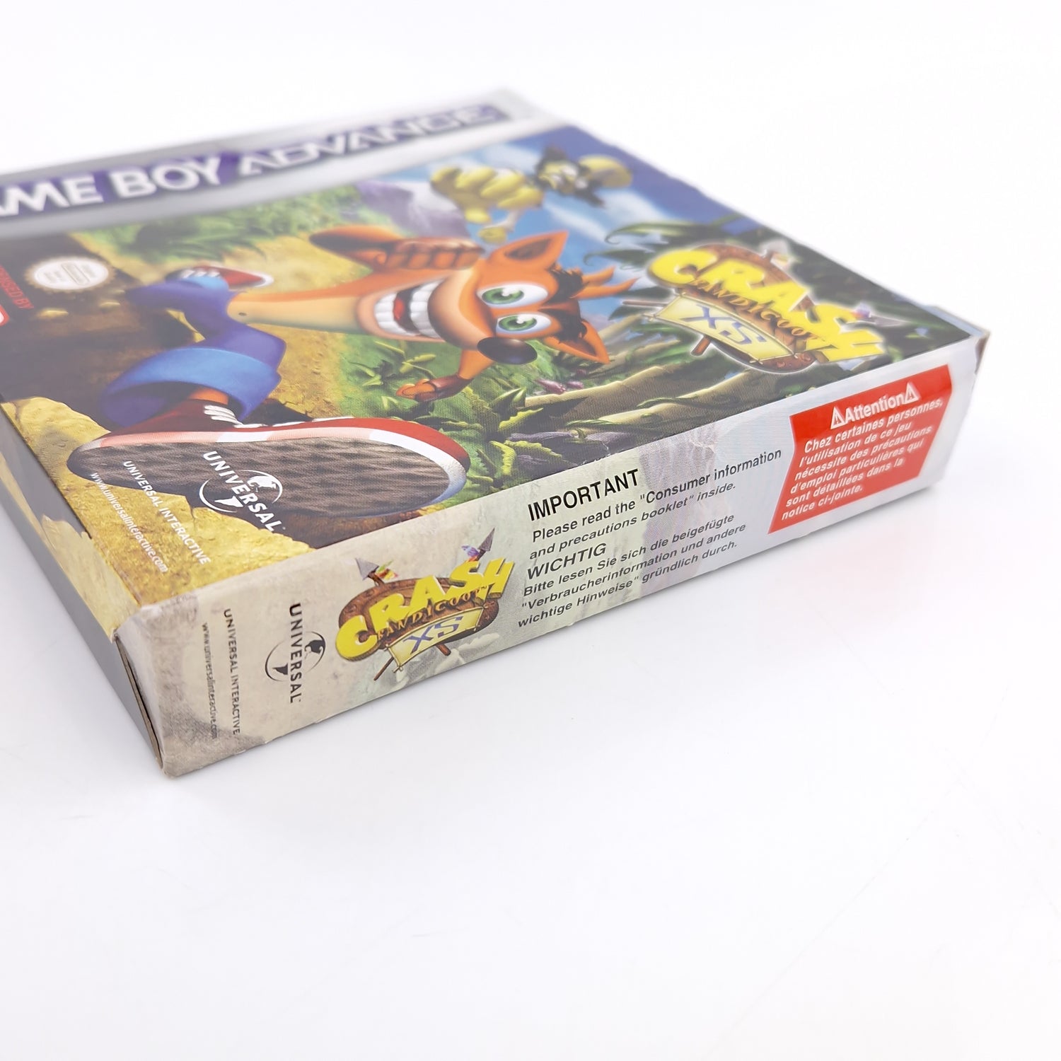 Nintendo Game Boy Advance : Crash Bandicoot XS - Modul Anleitung OVP / GBA PAL