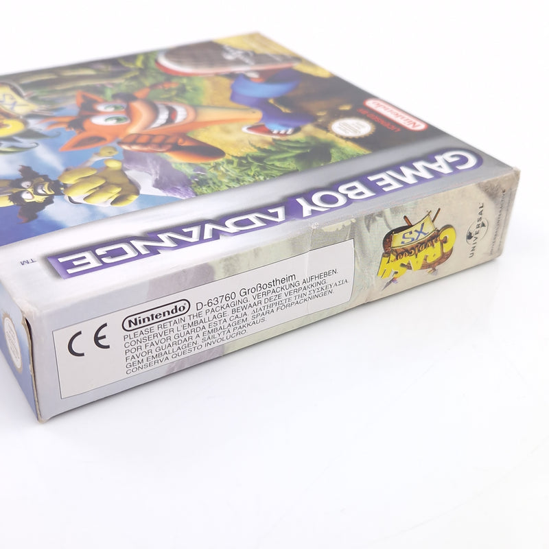 Nintendo Game Boy Advance : Crash Bandicoot XS - Modul Anleitung OVP / GBA PAL
