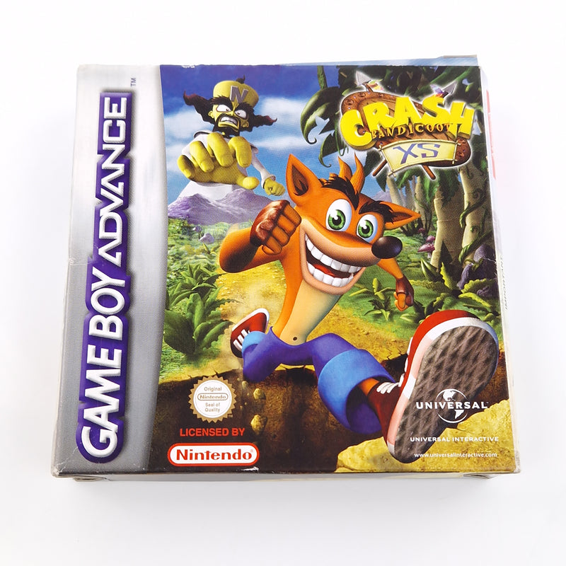 Nintendo Game Boy Advance : Crash Bandicoot XS - Modul Anleitung OVP / GBA PAL