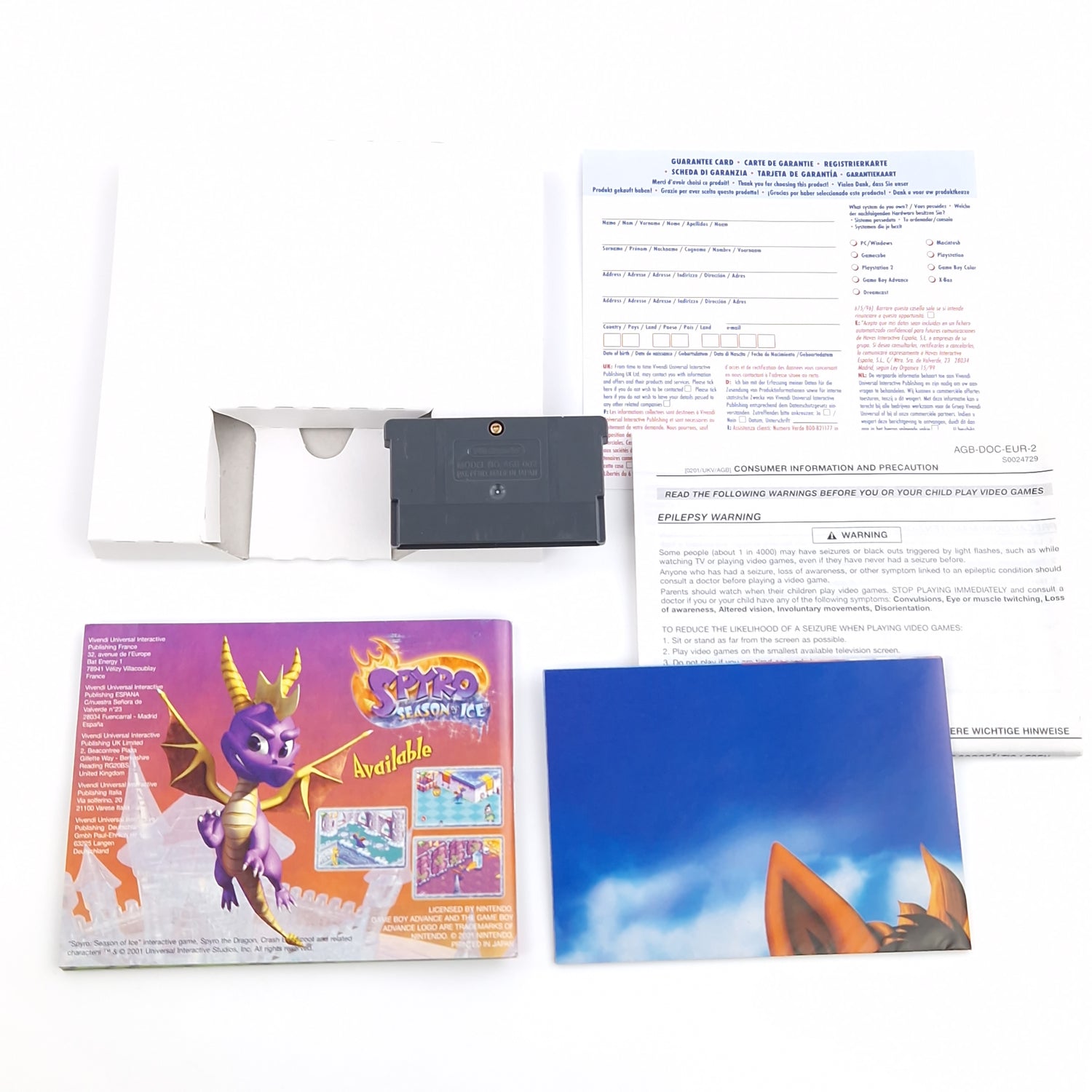 Nintendo Game Boy Advance : Crash Bandicoot XS - Modul Anleitung OVP / GBA PAL