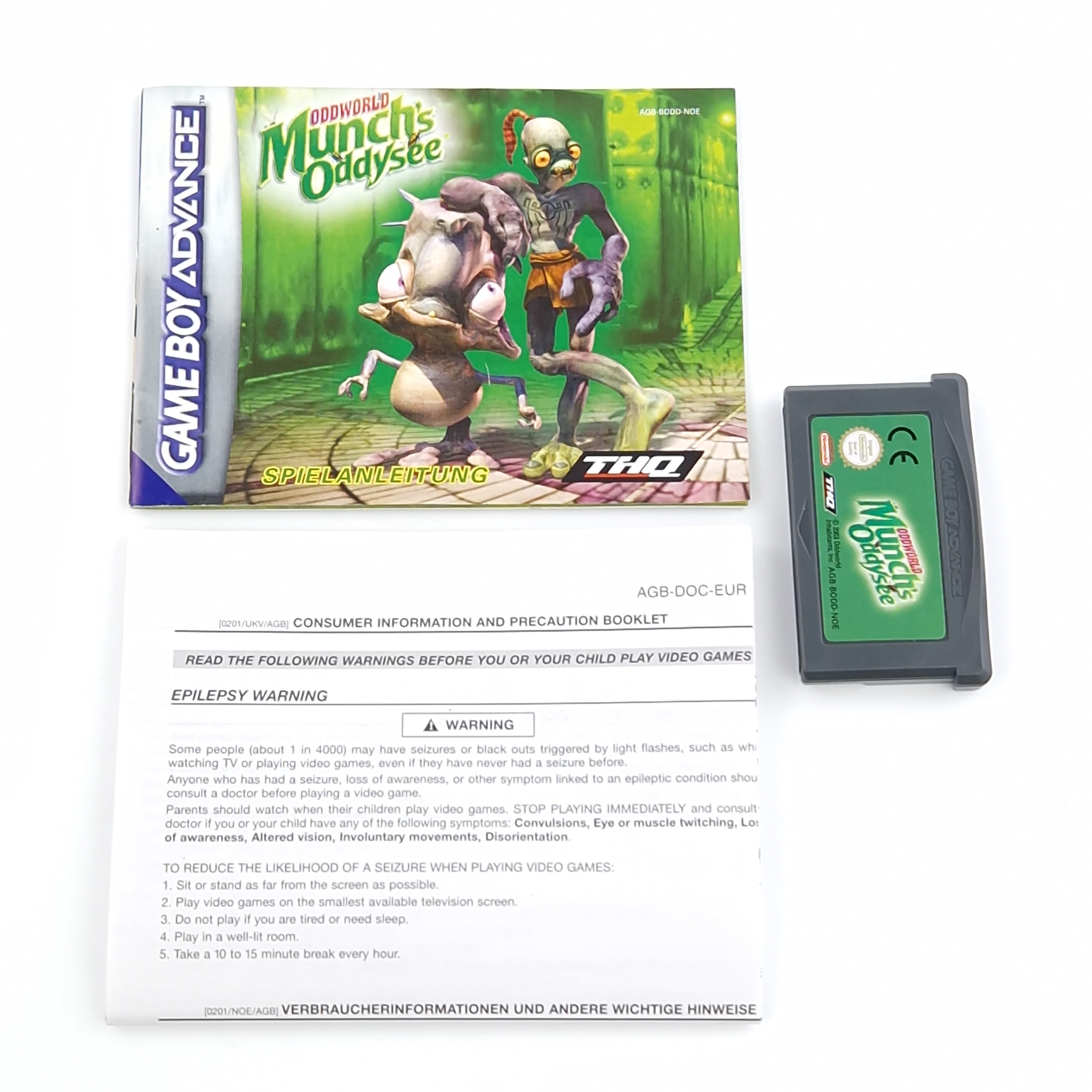 Game Boy Advance Spiel – Oddworld Munchs Oddysee OVP PAL
