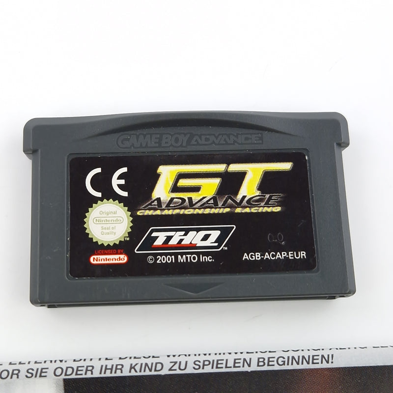 Nintendo Game Boy Advance Spiel : GT Advance Championship Racing - GBA OVP PAL