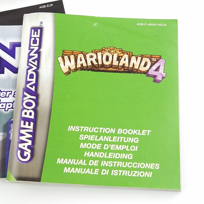 Nintendo Game Boy Advance Spiel : Warioland 4 - Gameboy GBA OVP PAL