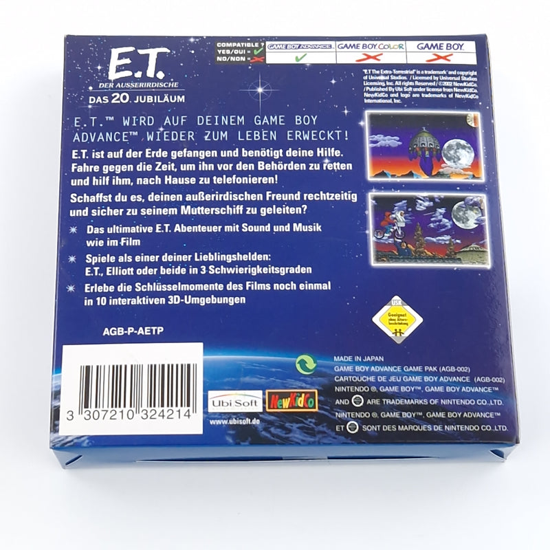 Nintendo Game Boy Advance Spiel : E.T. der Ausserirdische das 20 Jubiläum OVP
