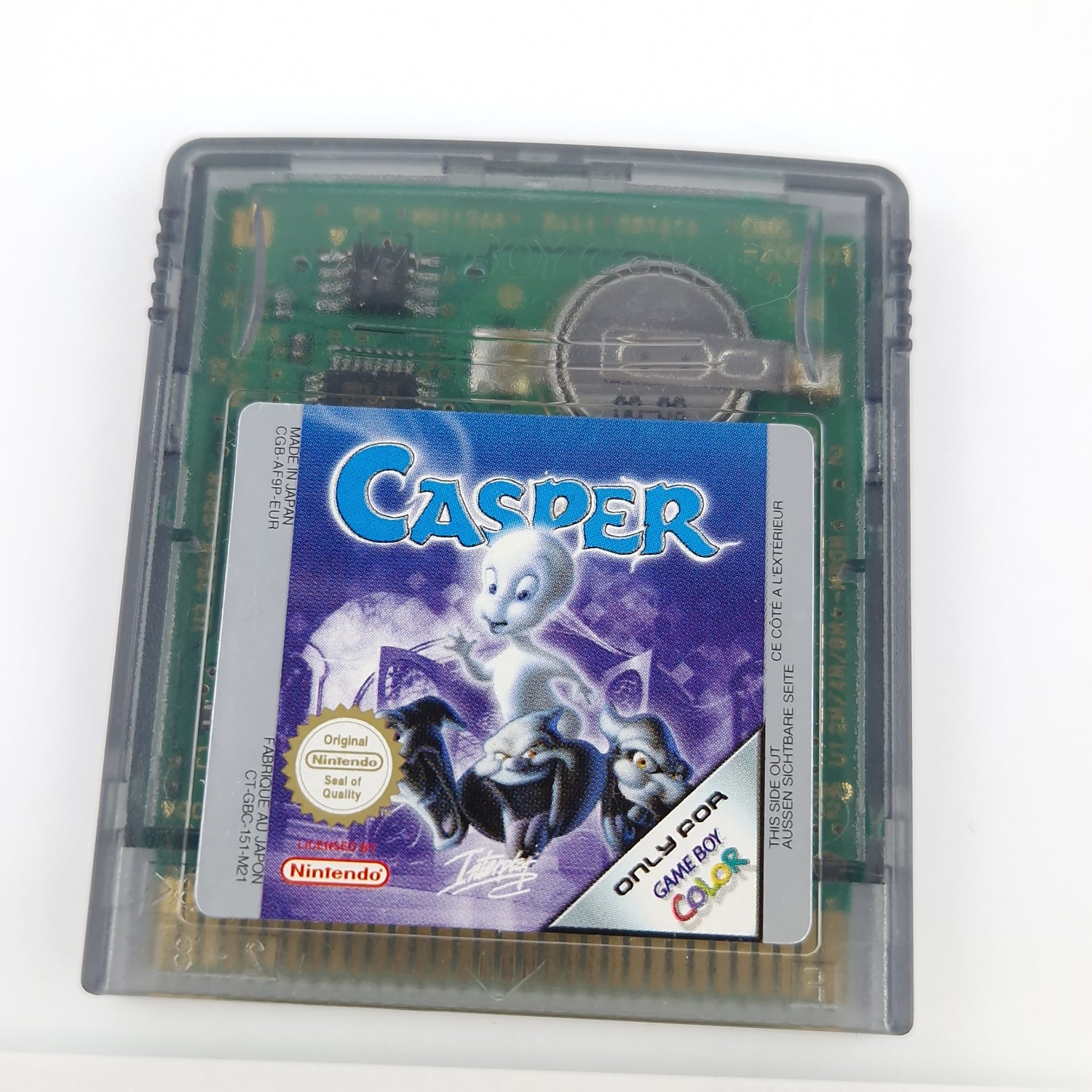 Nintendo Game Boy Color Spiel : Casper - GBC Modul Anleitung OVP PAL