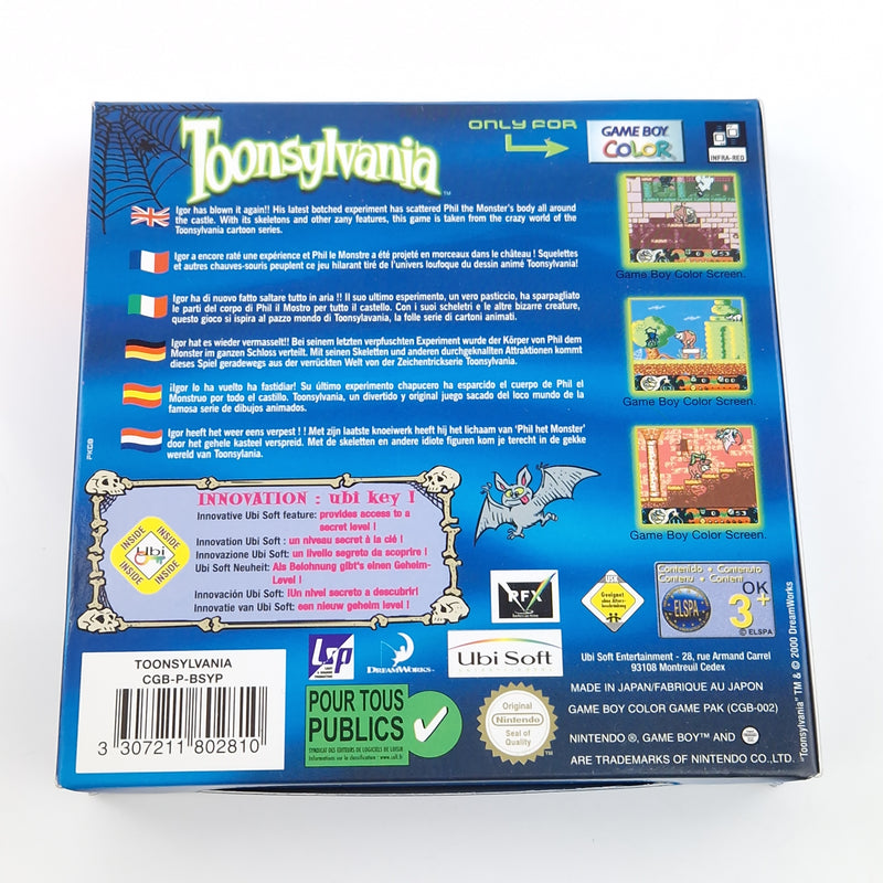 Nintendo Game Boy Color Spiel : Toonsylvania - Gameboy GBC OVP PAL