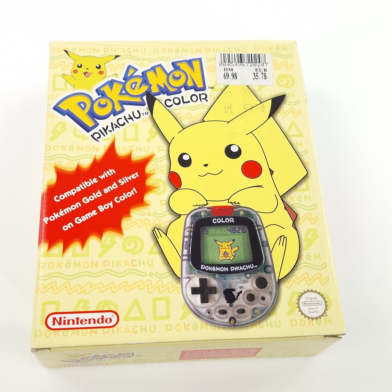 Nintendo Pokemon Pikachu COLOR Tamagotchi - Pedometer Schrittzähler Konsole 01