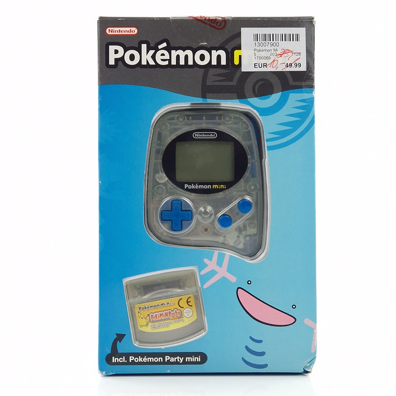 Nintendo Pokemon Mini Konsole Blau incl. Pokemon Party Mini - OVP PAL