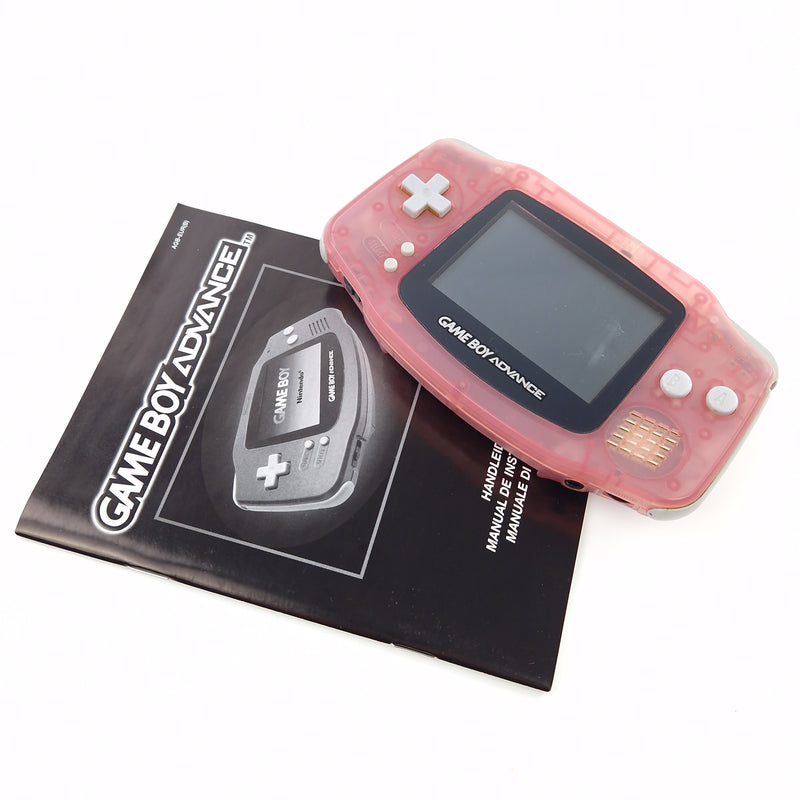 Nintendo Game Boy Advance Konsole : Wide Color Screen 32 Bit Rosa - GBA OVP PAL
