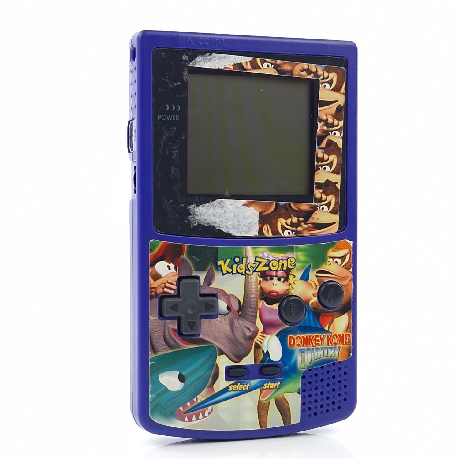 Nintendo Game Boy Color Konsole : Lila Purple mit Kids Zone Aufklebern - GBC PAL