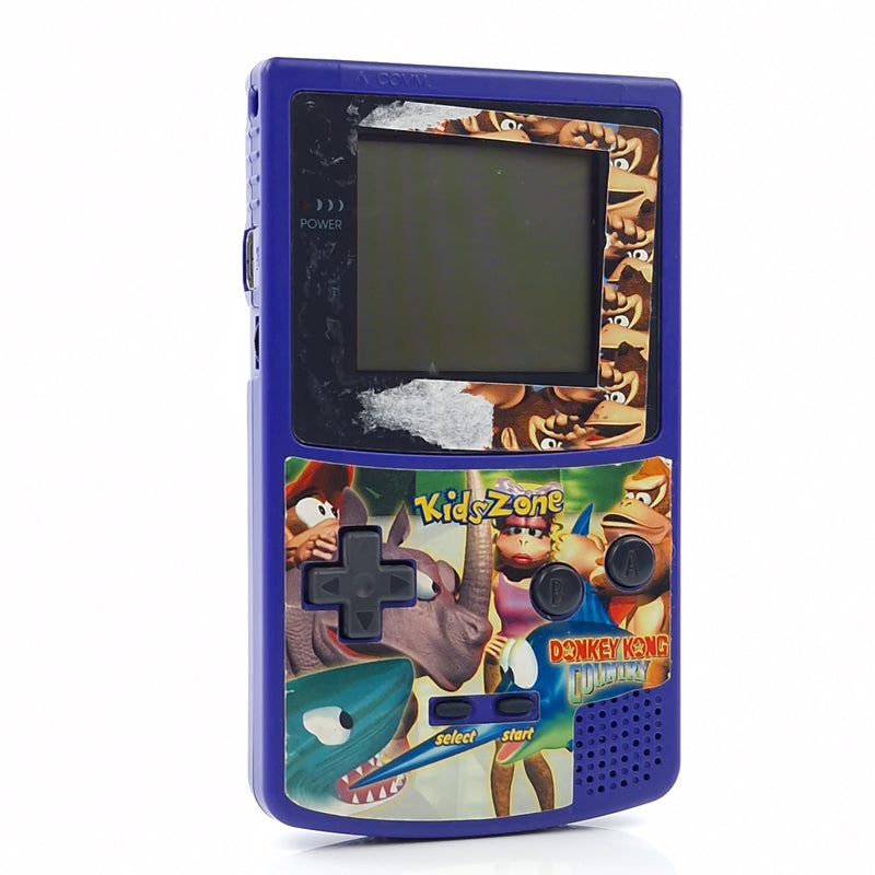 Nintendo Game Boy Color Konsole : Lila Purple mit Kids Zone Aufklebern - GBC PAL