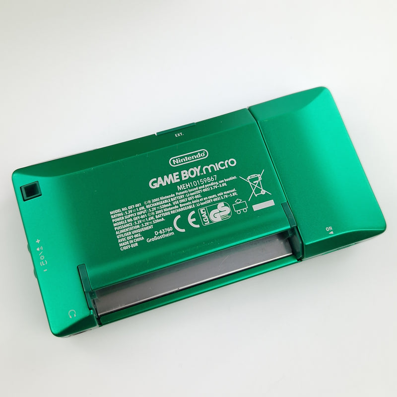 Nintendo Game Boy Advance Konsole : Gameboy Micro Grün Green - OVP PAL GBA