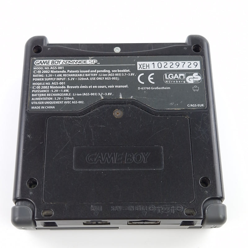 Nintendo Game Boy Advance SP Konsole : GBA Black Schwarz Noir - OVP PAL Console