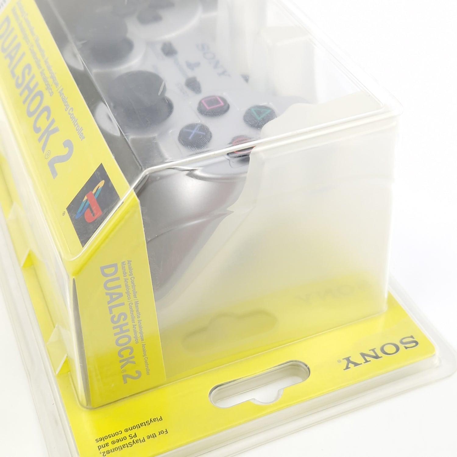 Playstation 2 : Original PS2 Dualshock Analog Controller Satin Silver - BLISTER