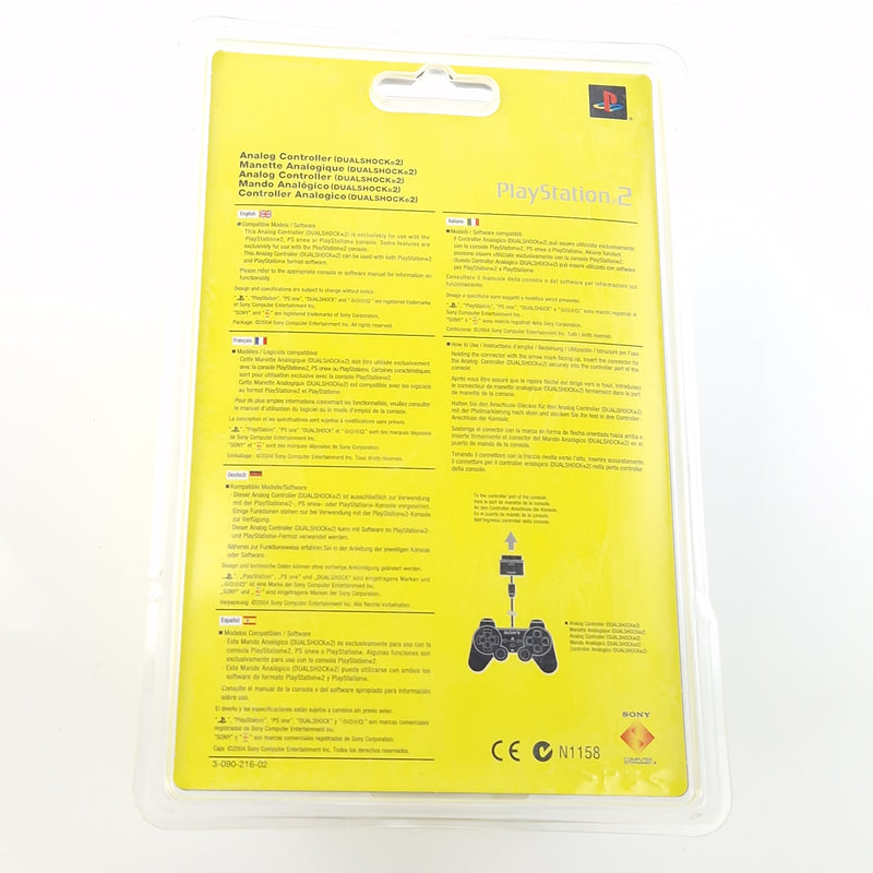 Playstation 2 : Original PS2 Dualshock Analog Controller Satin Silver - BLISTER