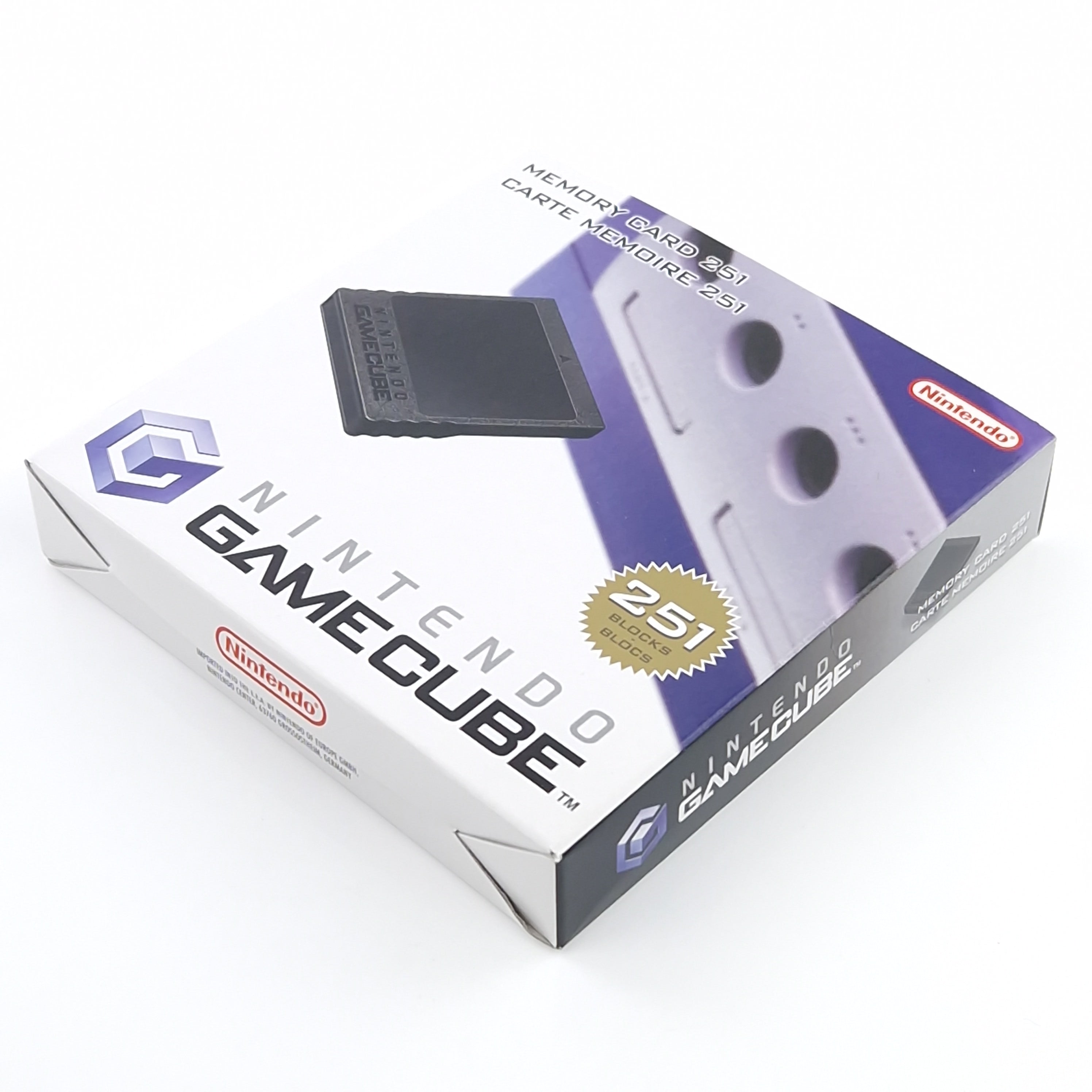 Nintendo Gamecube Zubehör : Original Speicherkarte Memory Card Schwarz OVP 01