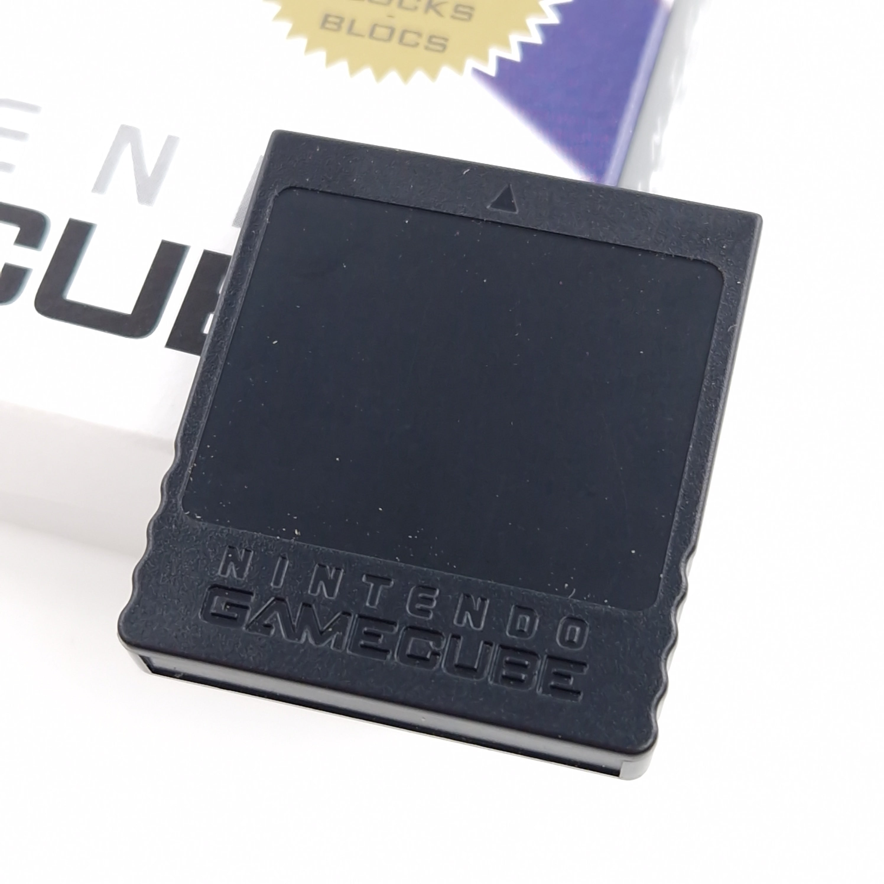 Nintendo Gamecube Zubehör : Original Speicherkarte Memory Card Schwarz OVP 01