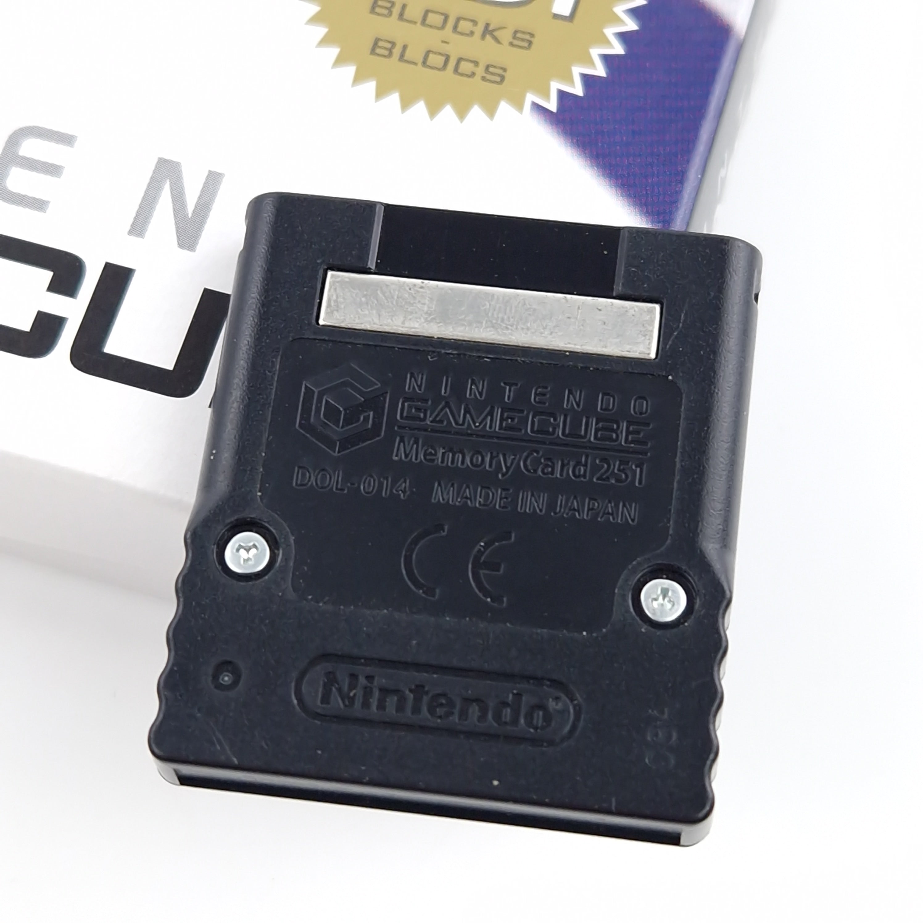 Nintendo Gamecube Zubehör : Original Speicherkarte Memory Card Schwarz OVP 01