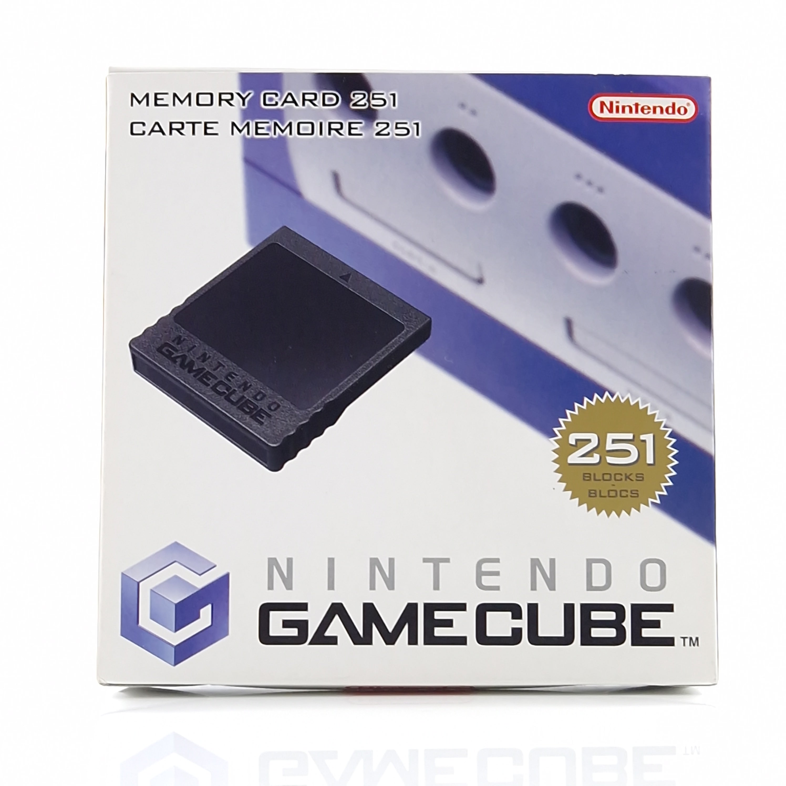 Nintendo Gamecube Zubehör : Original Speicherkarte Memory Card Schwarz OVP 02