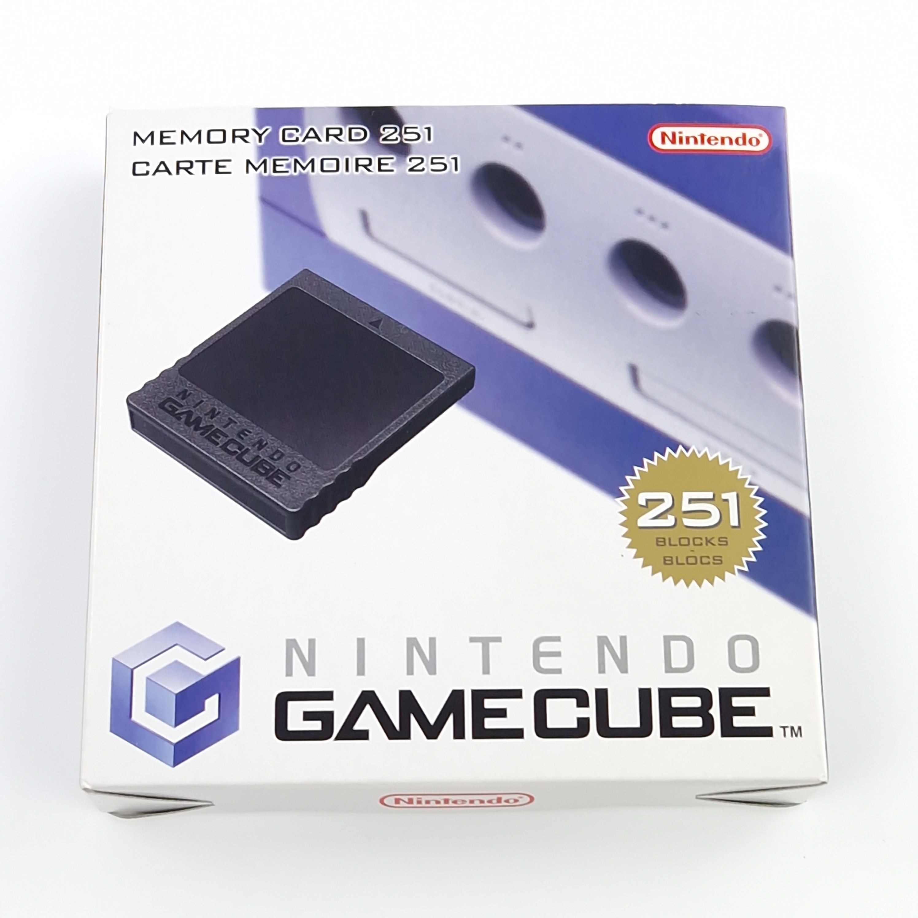 Nintendo Gamecube Zubehör : Original Speicherkarte Memory Card Schwarz OVP 02