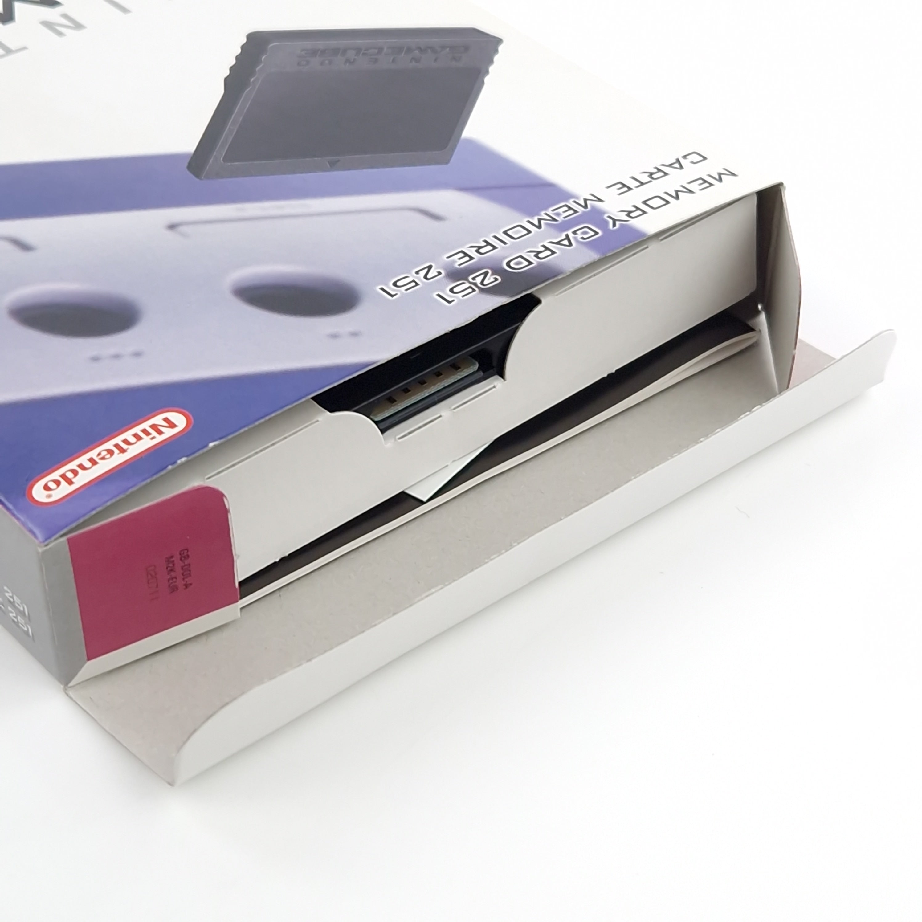 Nintendo Gamecube Zubehör : Original Speicherkarte Memory Card Schwarz OVP 02