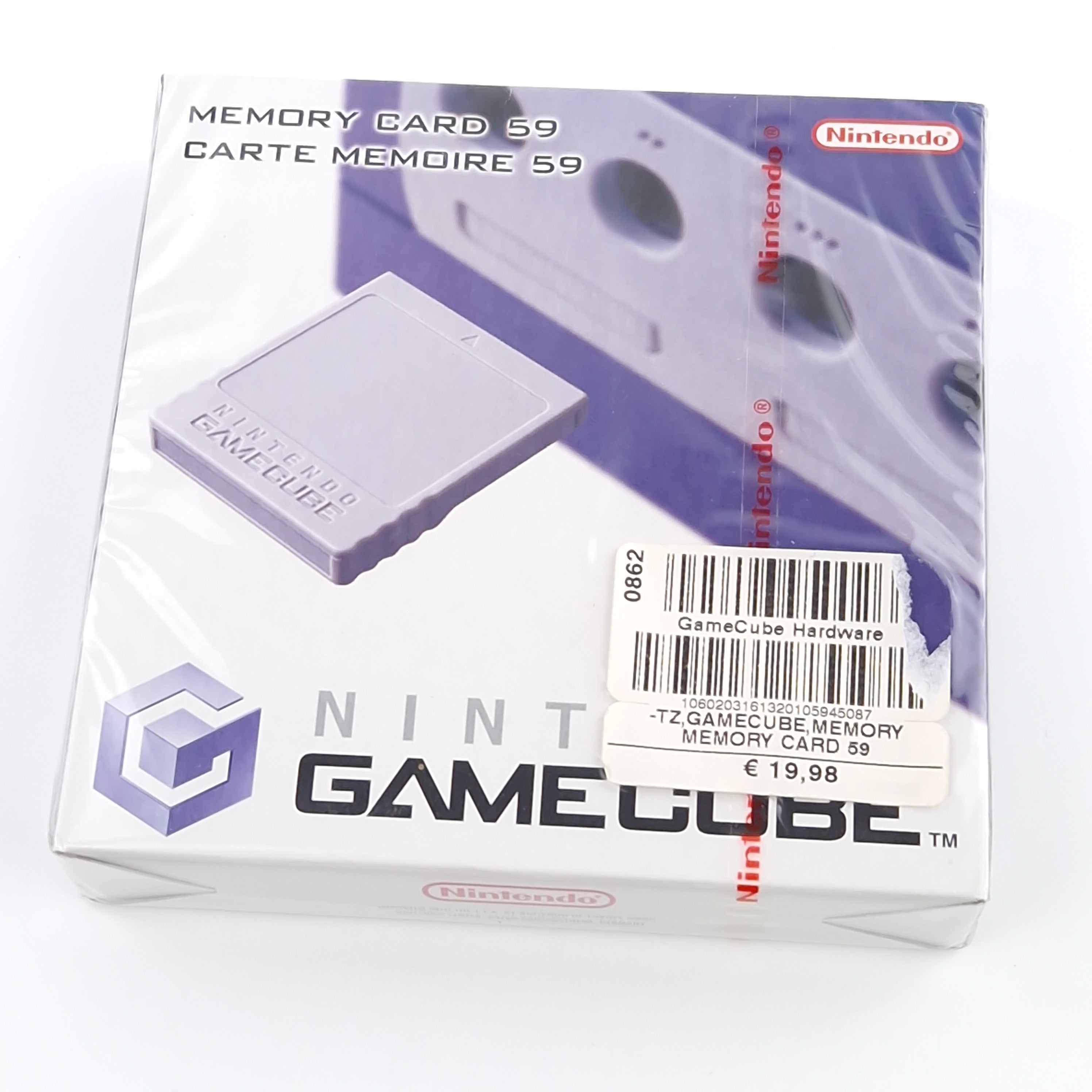Nintendo Gamecube Zubehör : Original Speicherkarte Memory Card Grau Sealed NEU