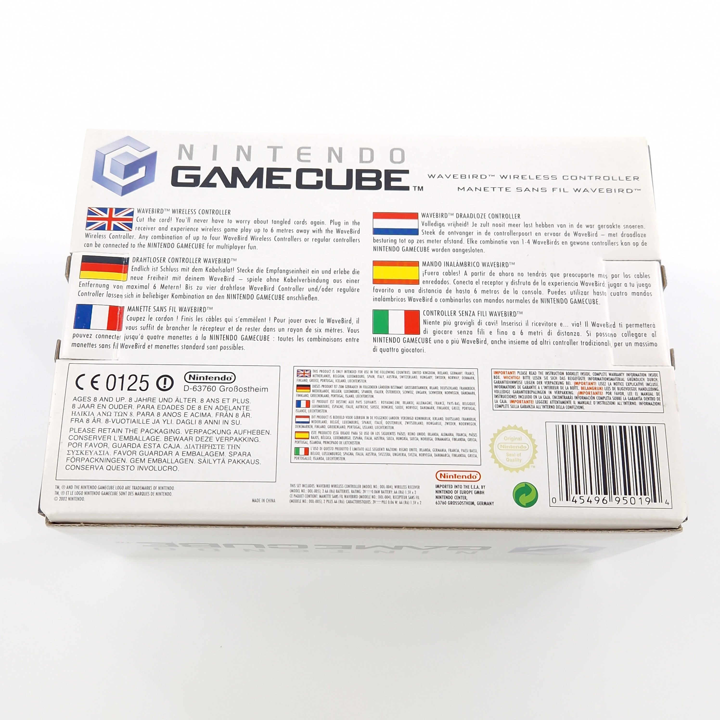 Nintendo Gamecube Zubehör : Original Wavebird Wireless Controller - OVP GC PAL