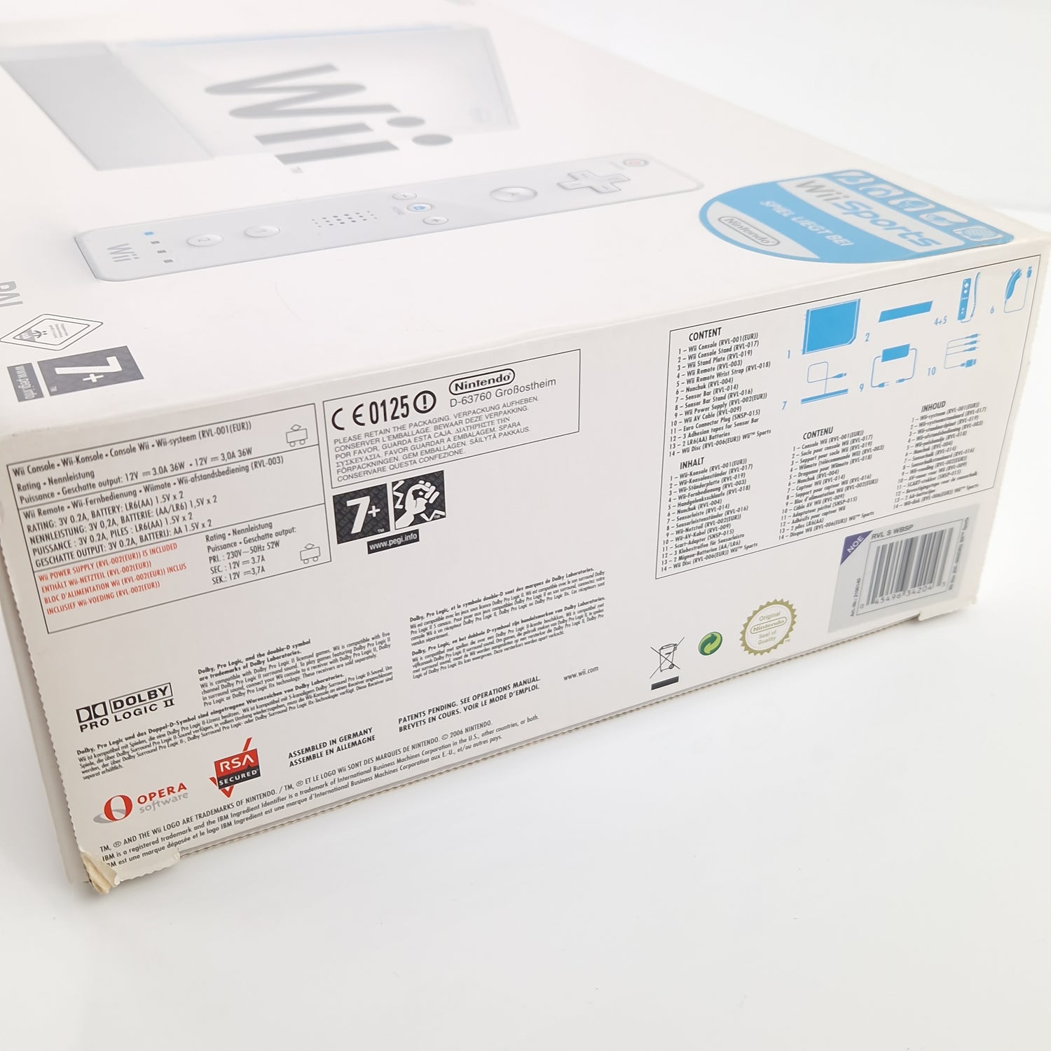Nintendo Wii Konsole : Wii Sports Bundle in OVP - ohne Spiel / PAL Console