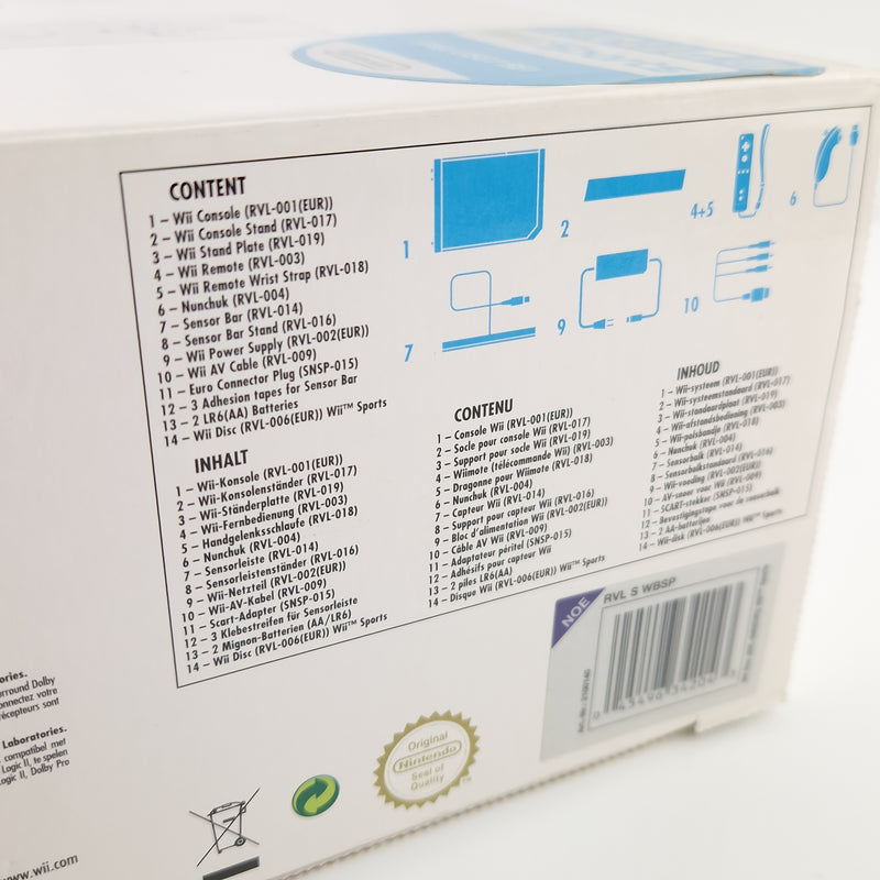 Nintendo Wii Konsole : Wii Sports Bundle in OVP - ohne Spiel / PAL Console
