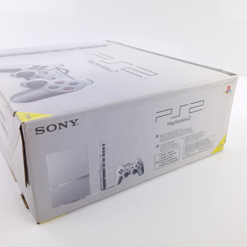 Playstation 2 Konsole : SONY Ps2 Slim Console Satin Silver - Silber OVP PAL