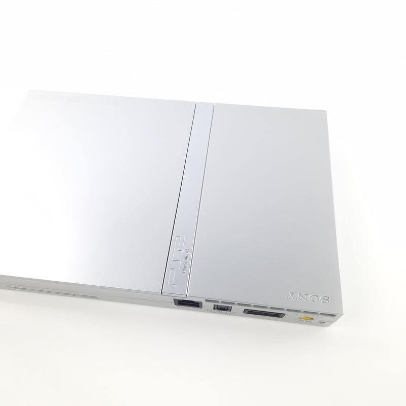 Playstation 2 Konsole : SONY Ps2 Slim Console Satin Silver - Silber OVP PAL