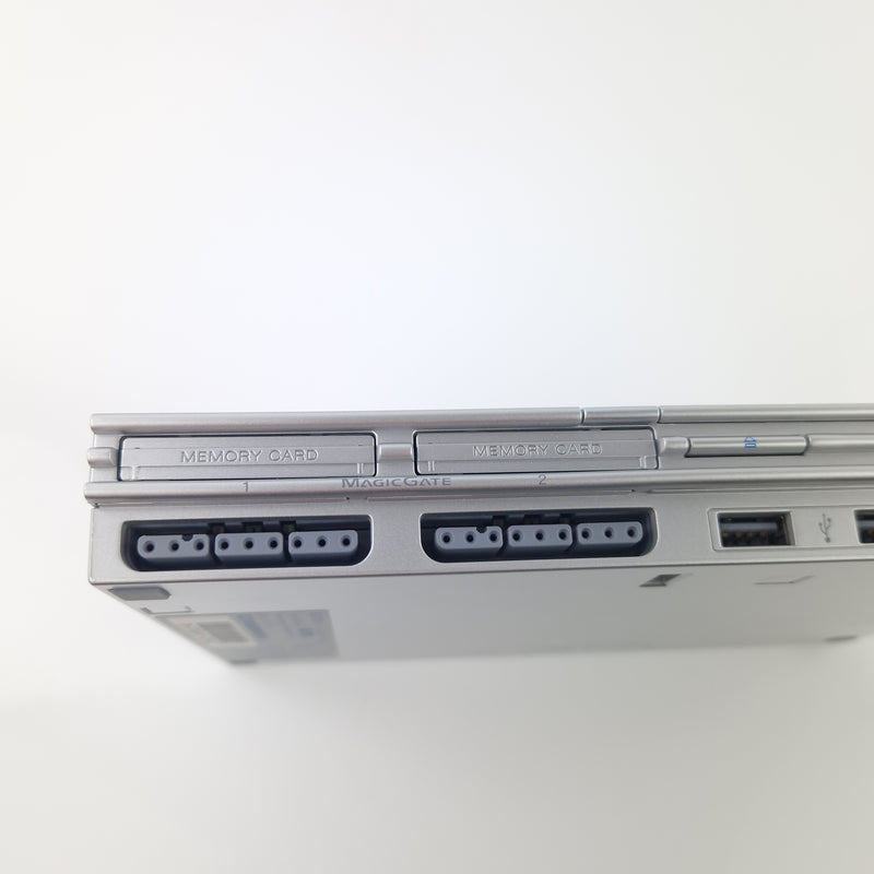 Playstation 2 Konsole : SONY Ps2 Slim Console Satin Silver - Silber OVP PAL