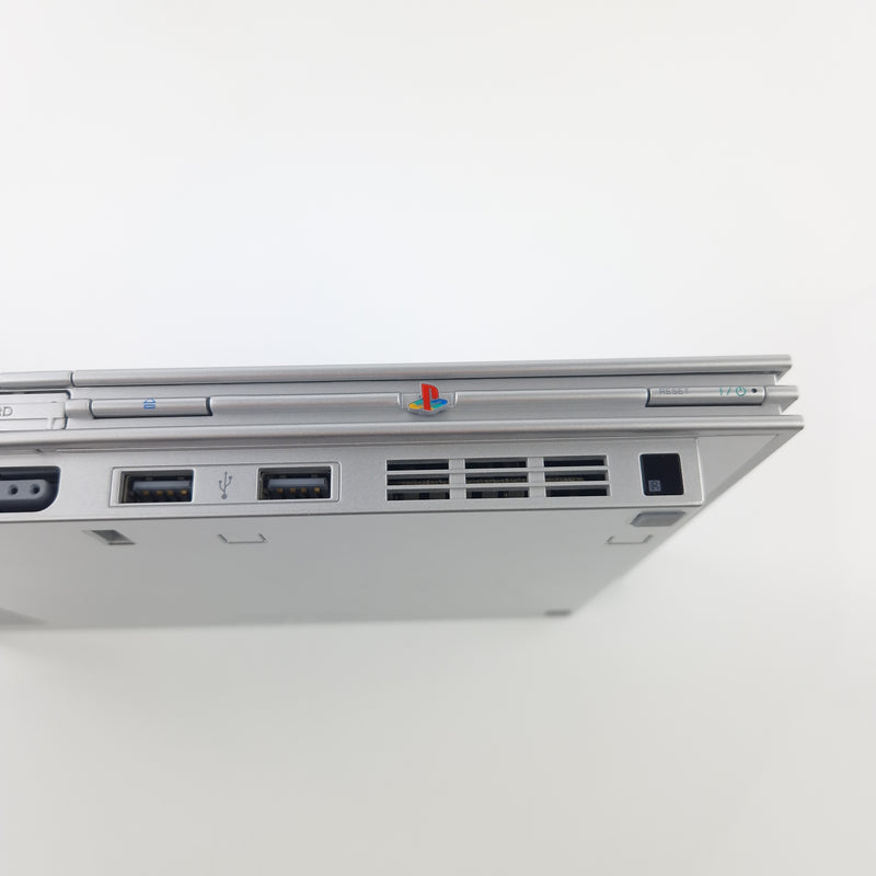 Playstation 2 Konsole : SONY Ps2 Slim Console Satin Silver - Silber OVP PAL