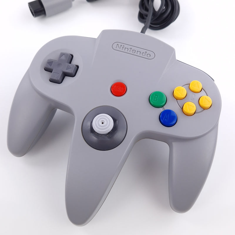 Nintendo 64 Zubehör : Original N64 Controller GRAU - PAL Gamepad Grey