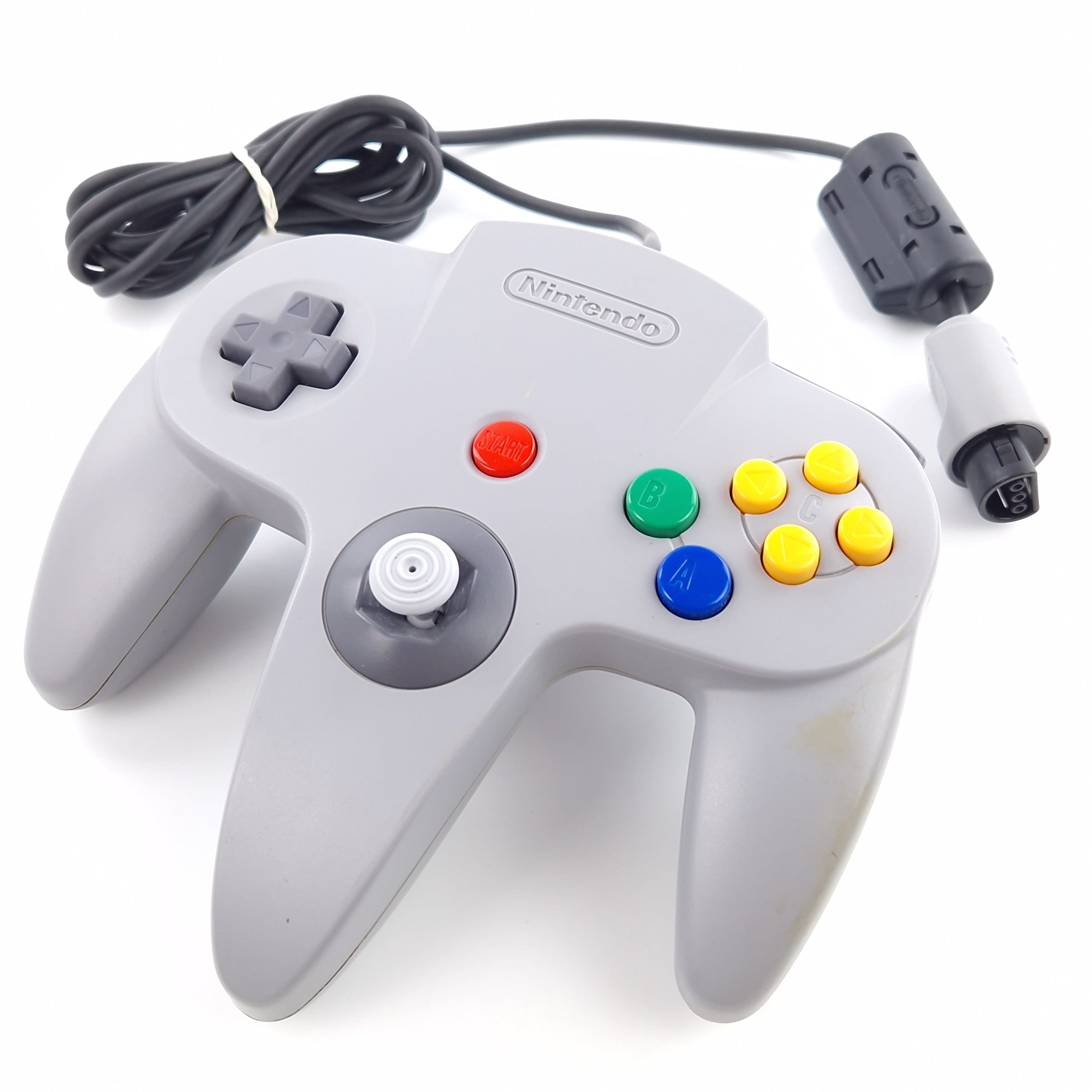 Nintendo 64 Zubehör : Original N64 Controller GRAU - PAL Gamepad Grey 02