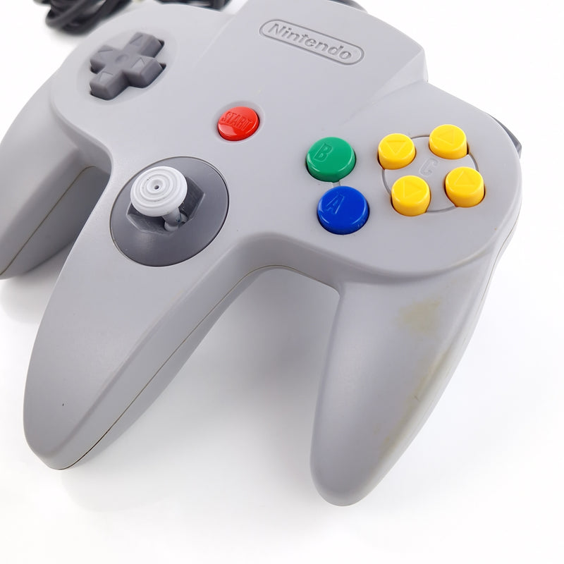 Nintendo 64 Zubehör : Original N64 Controller GRAU - PAL Gamepad Grey 02