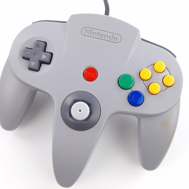 Nintendo 64 Zubehör : Original N64 Controller GRAU - PAL Gamepad Grey 02