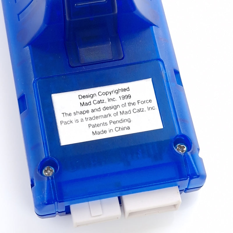 Sega Dreamcast Zubehör : Mad Catz Vibration Pack / Rumble Pack - DC Blau Transp