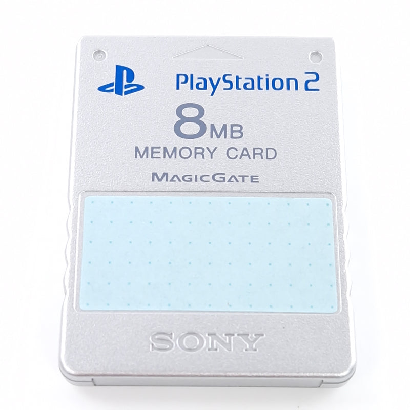 Playstation 2 Zubehör : Original 8MB Memory Card Silver - PS2 Speicherkarte