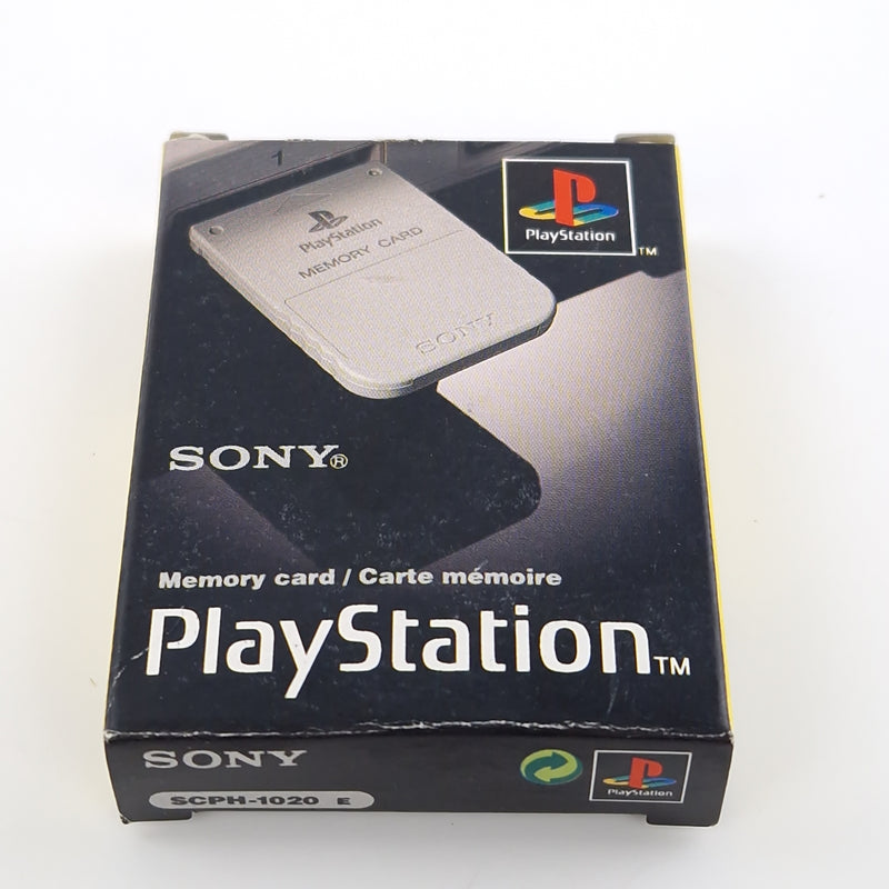 Playstation 1 Zubehör : Original Memory Card SCPH-1020 - PS1 Speicherkarte OVP