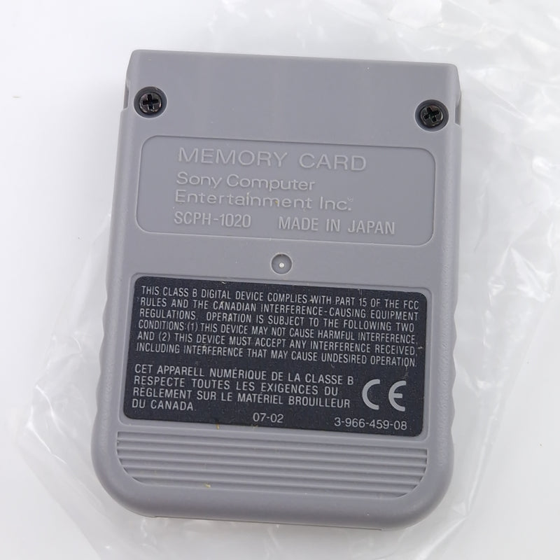 Playstation 1 Zubehör : Original Memory Card SCPH-1020 - PS1 Speicherkarte OVP