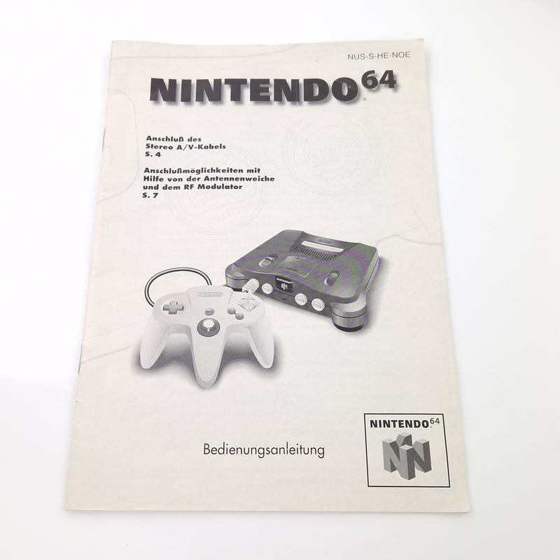 Nintendo 64 Konsolen SET : Konsole, Expansion Pack, Kabel, Controller - N64 PAL