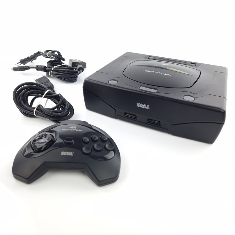 Sega Saturn Konsolen SET : Konsole, Controller, Anschlusskabel - PAL Console